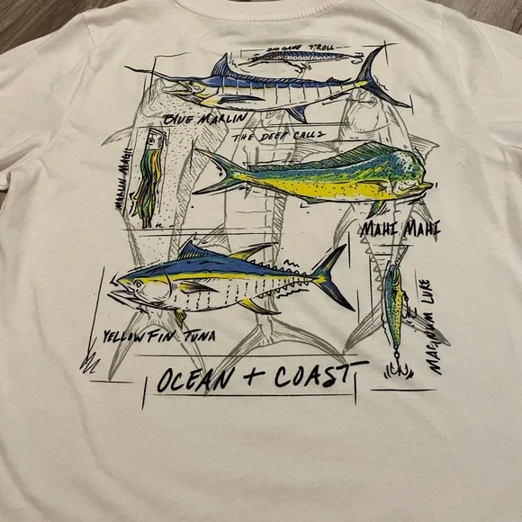 Ocean + Coast, Boys size L, White - Picture 4 of 4